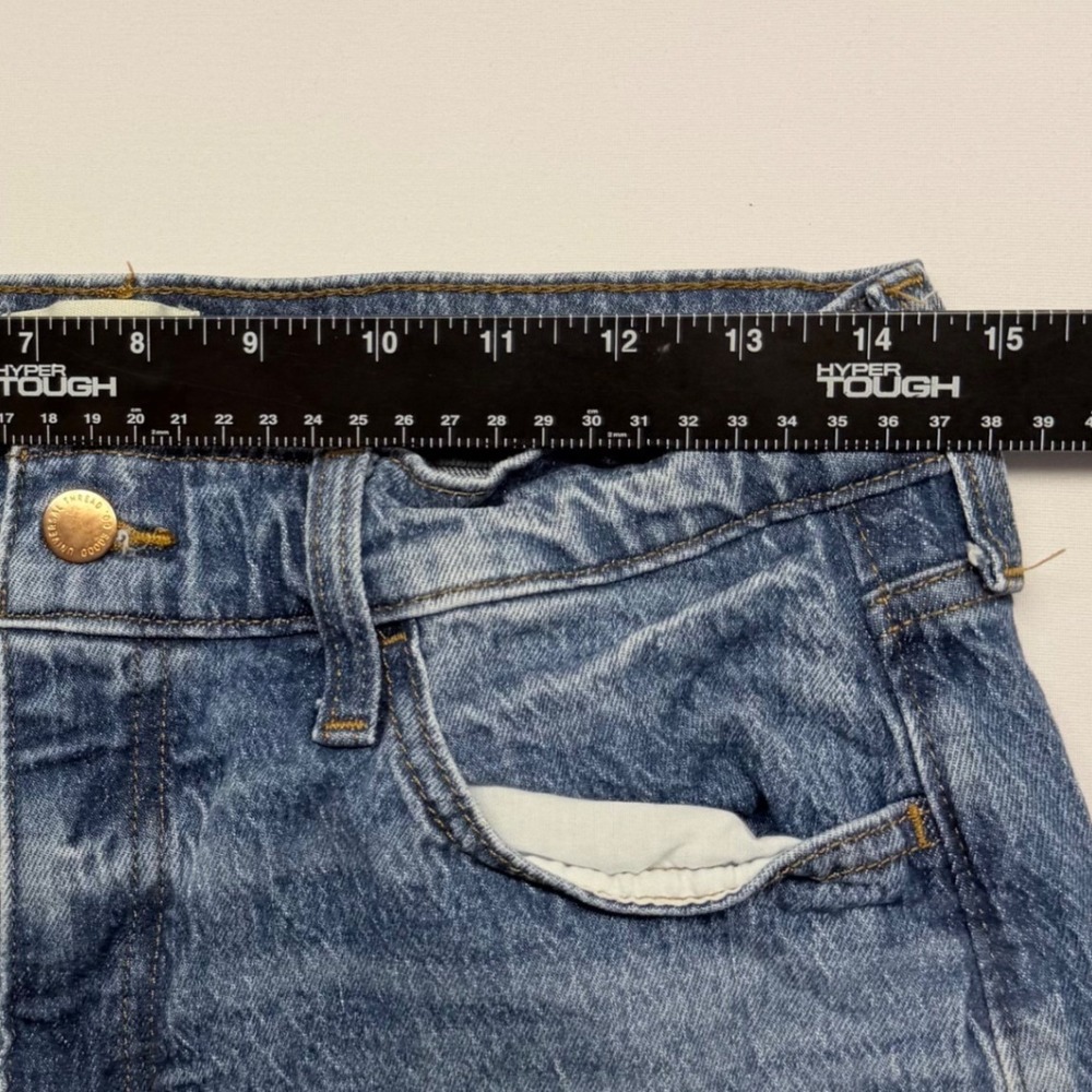 Universal Thread Vintage Straight Jeans Womens 8R Medium Wash High Rise - Picture 5 of 10